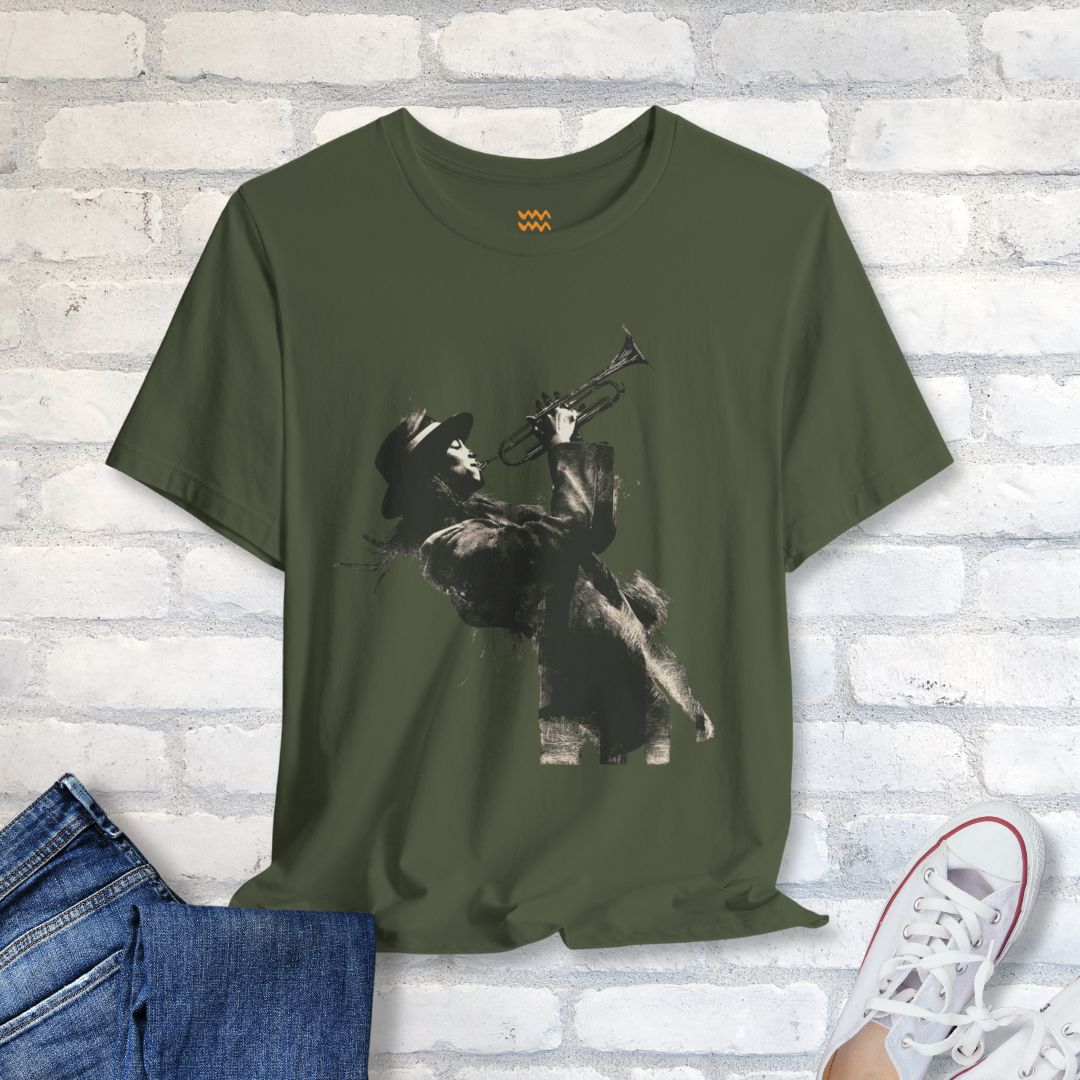 Trumpet Noir T-Shirt - Tempo Tribe