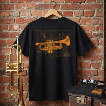 Brass Blueprint T-Shirt - Tempo Tribe