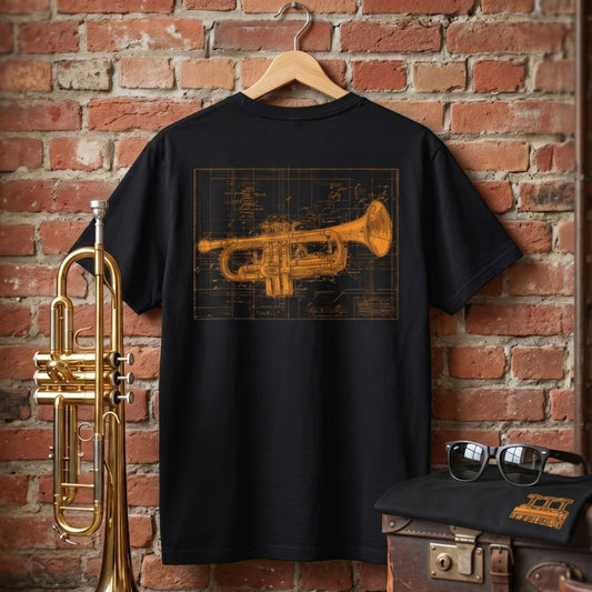 Brass Blueprint T-Shirt - Tempo Tribe