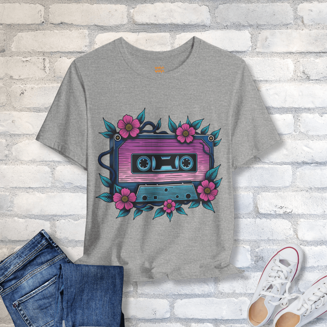 Cassette Bloom T-Shirt - Tempo Tribe