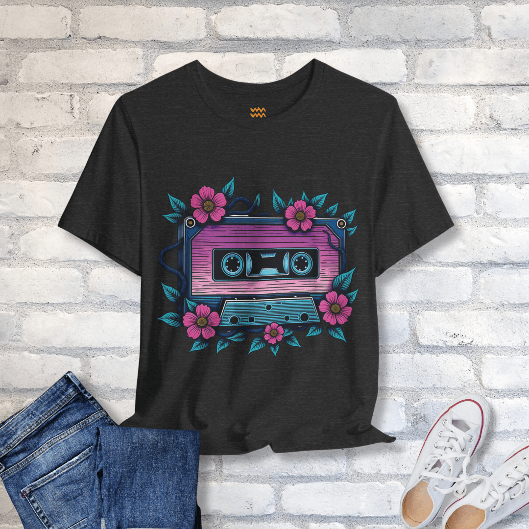 Cassette Bloom T-Shirt - Tempo Tribe