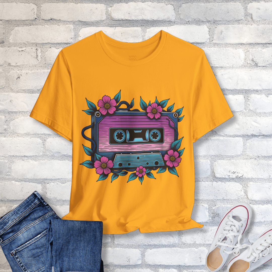 Cassette Bloom T-Shirt - Tempo Tribe