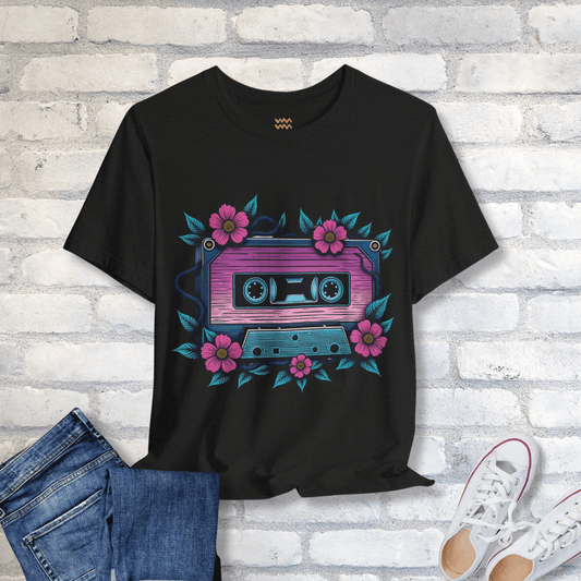 Cassette Bloom T-Shirt - Tempo Tribe