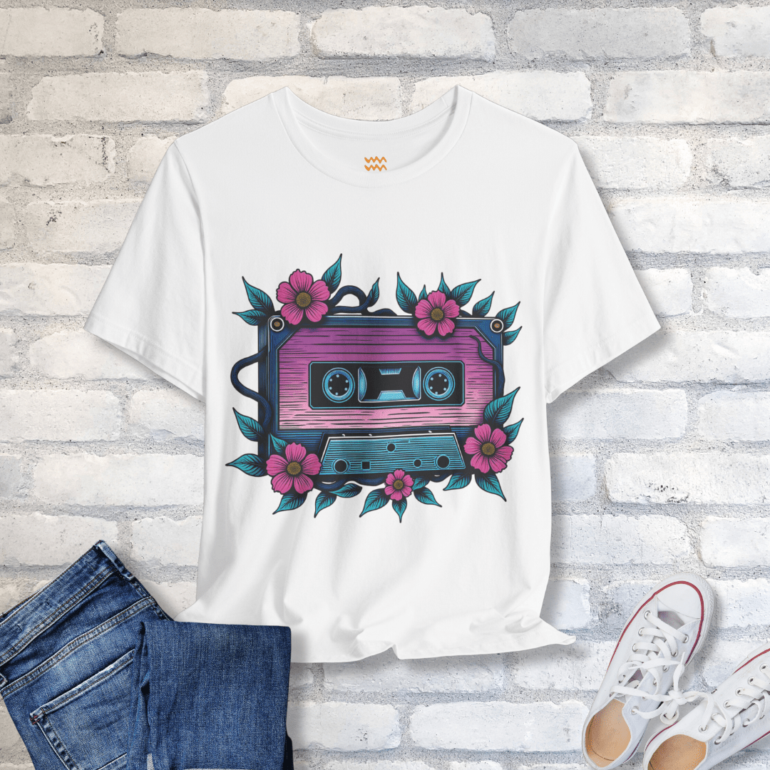 Cassette Bloom T-Shirt - Tempo Tribe