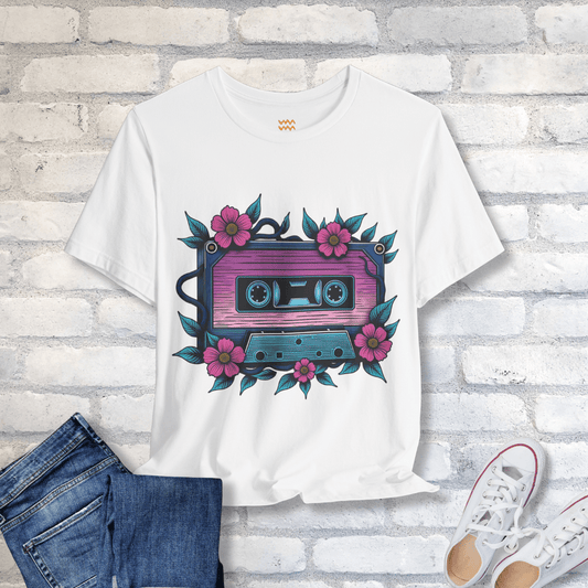 Cassette Bloom T-Shirt - Tempo Tribe