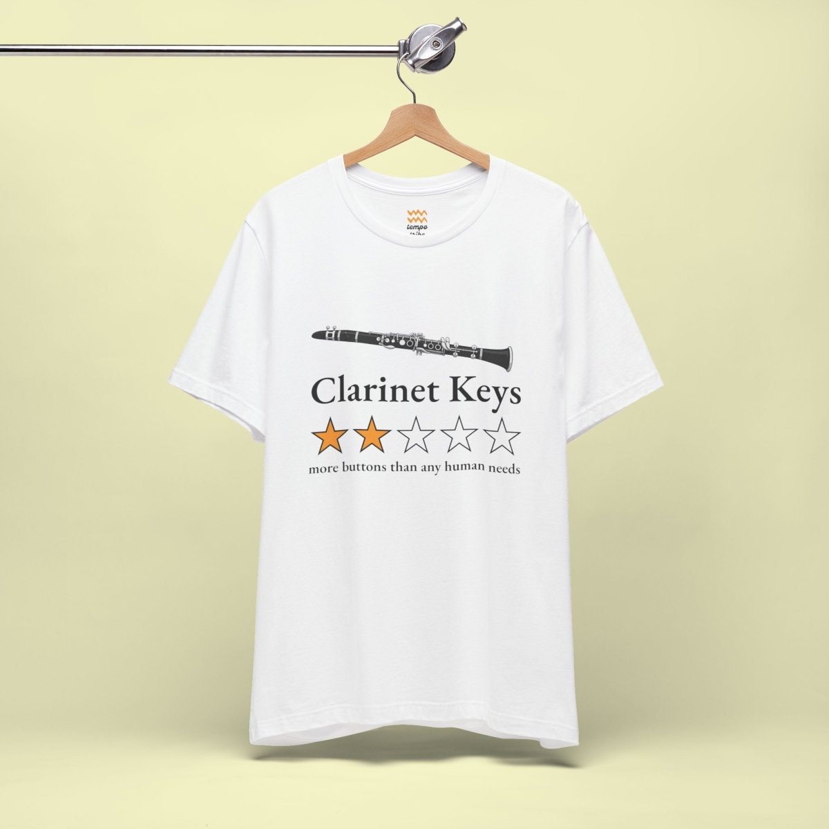 Clarinet Keys T-Shirt - Tempo Tribe