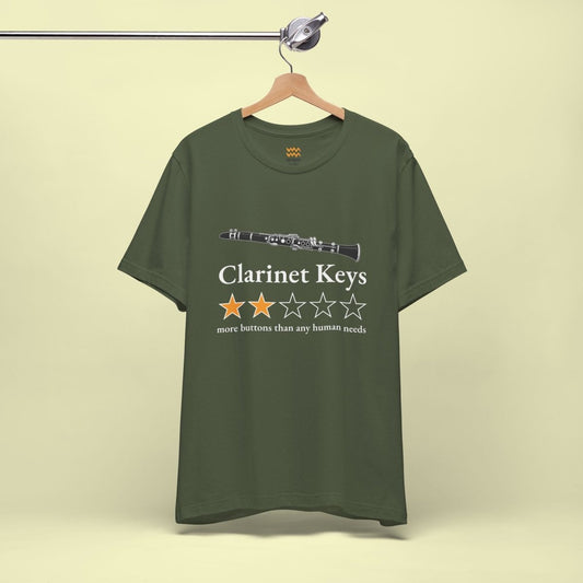 Clarinet Keys T-Shirt - Tempo Tribe