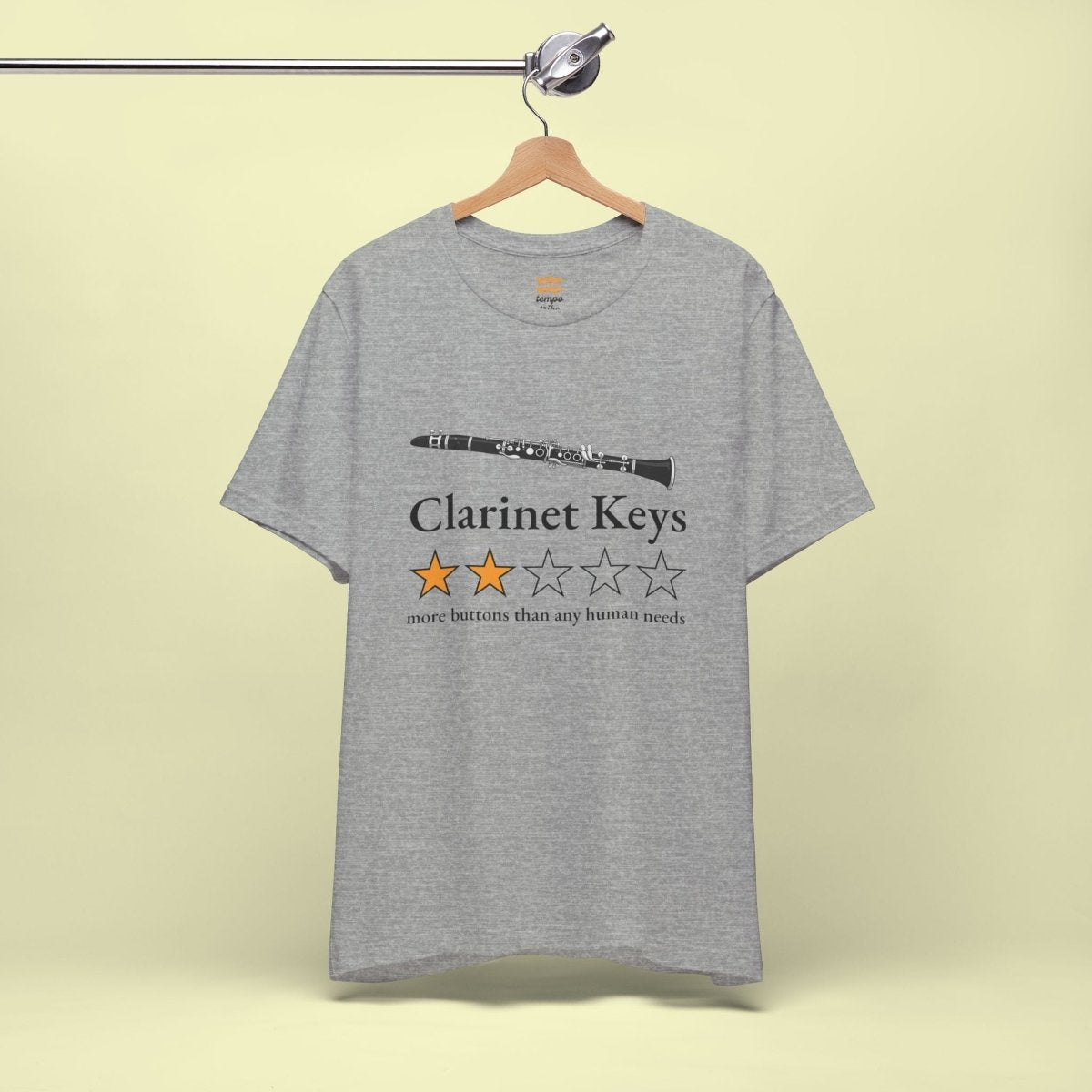 Clarinet Keys T-Shirt - Tempo Tribe