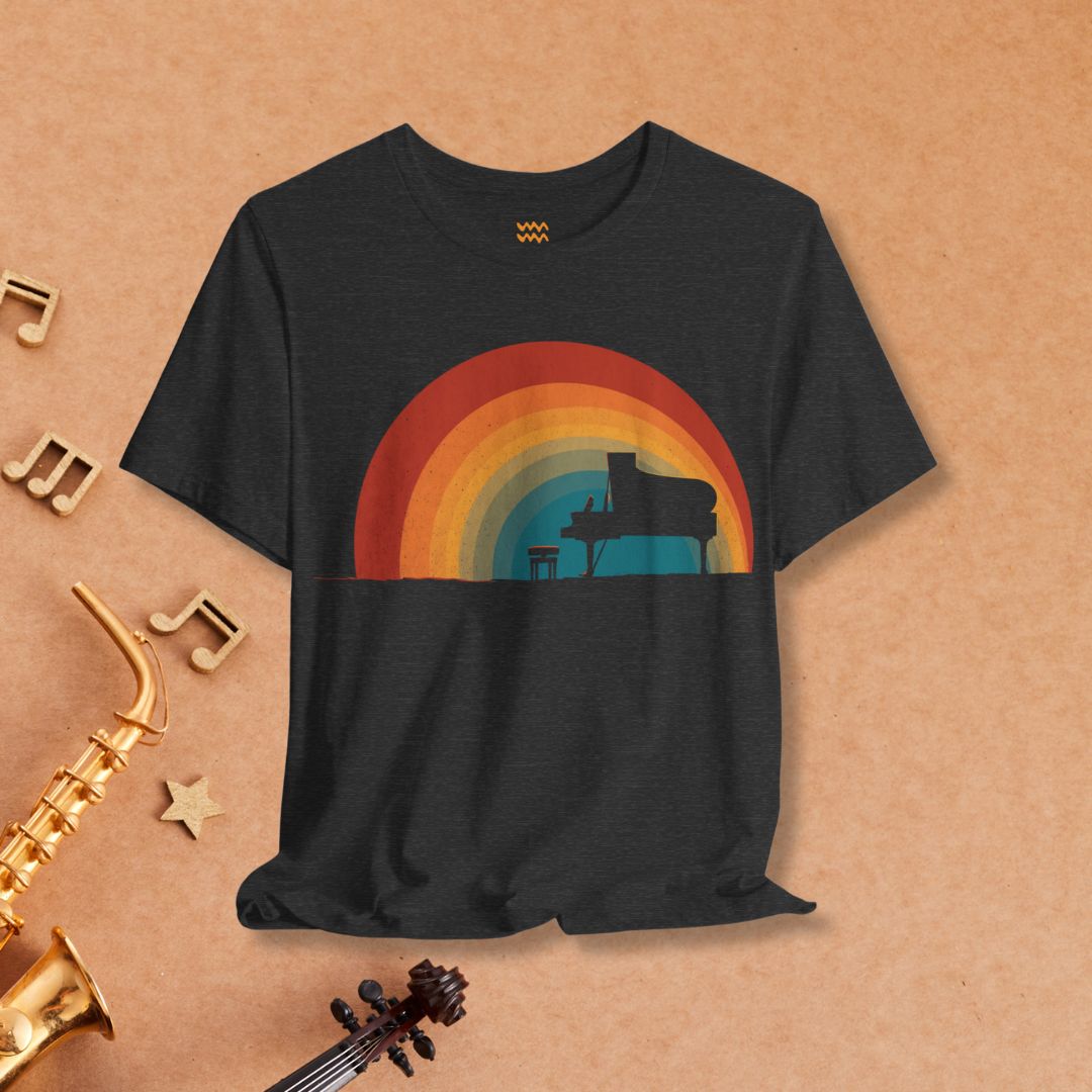 Rainbow Keys T-Shirt - Tempo Tribe