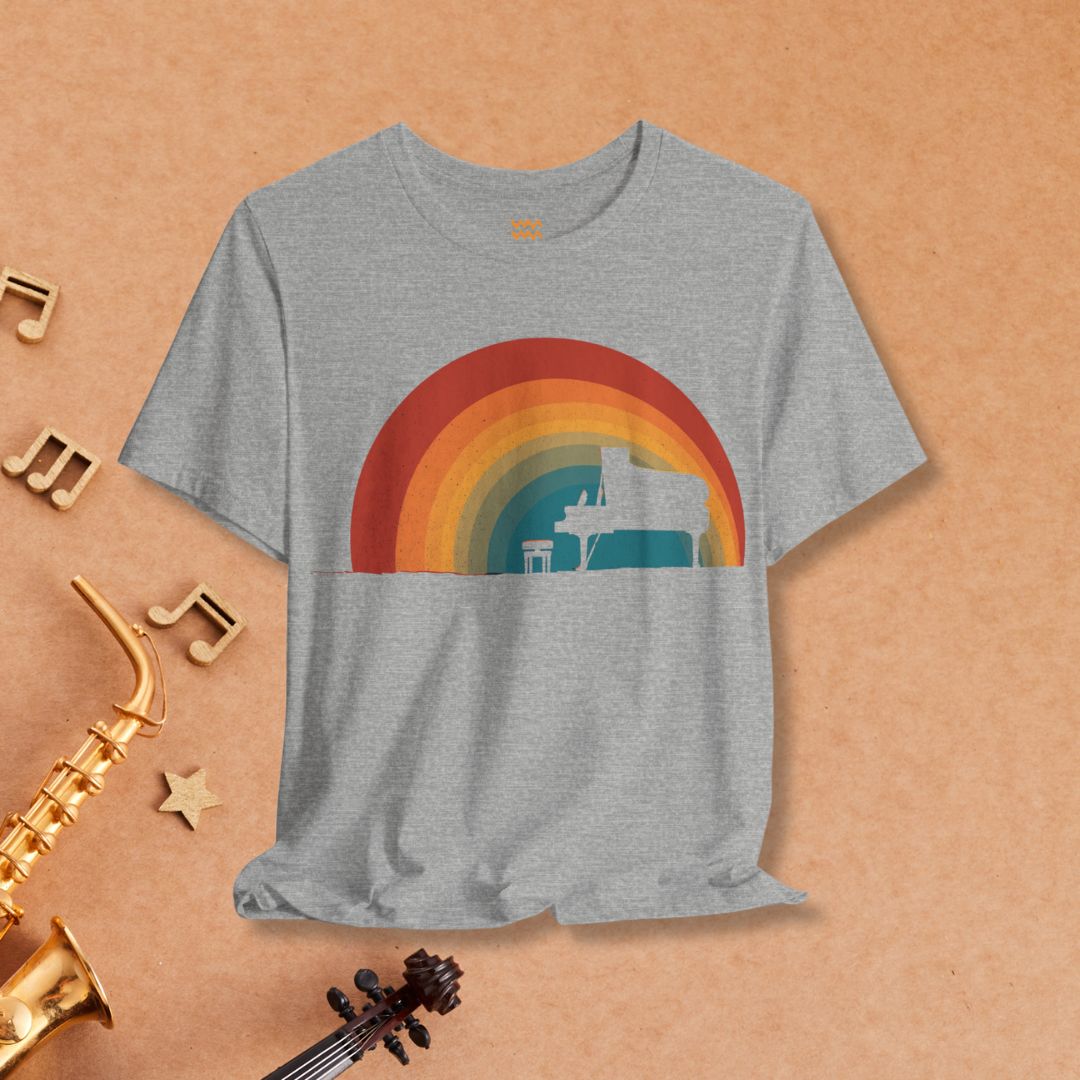 Rainbow Keys T-Shirt - Tempo Tribe