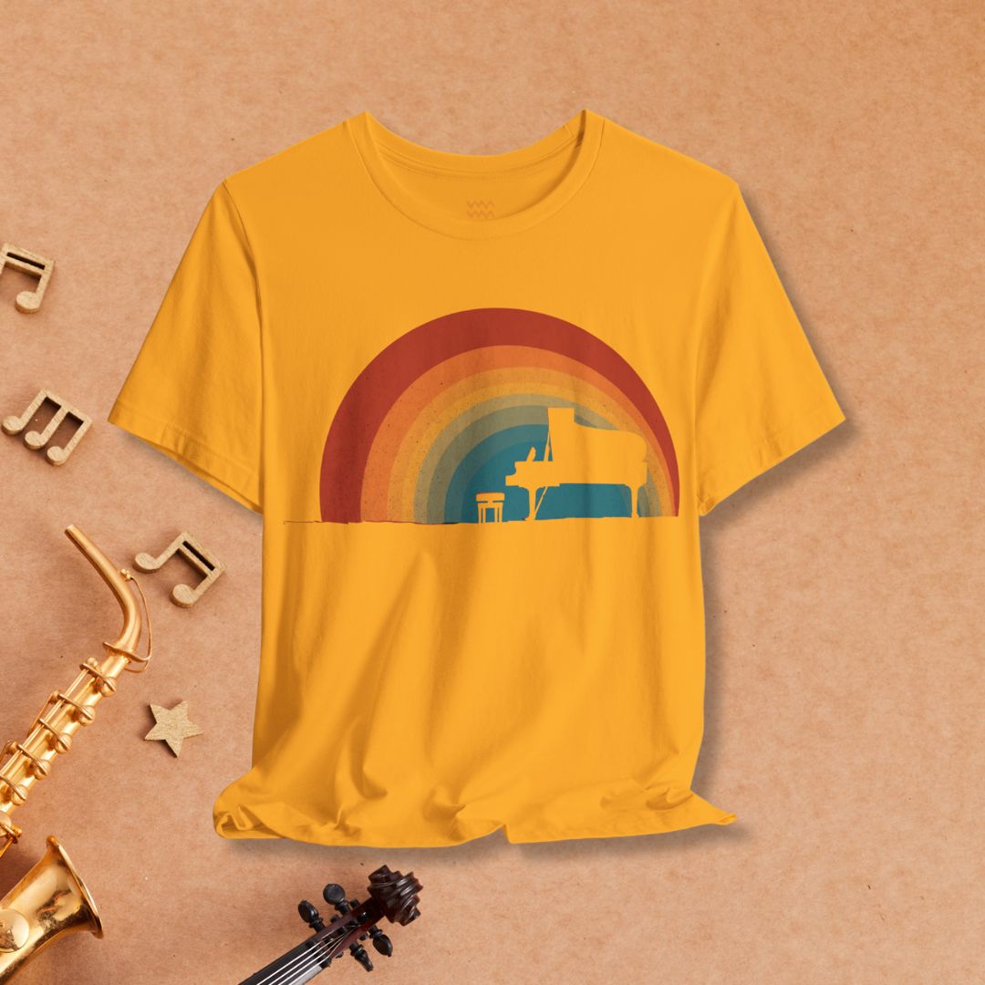 Rainbow Keys T-Shirt - Tempo Tribe