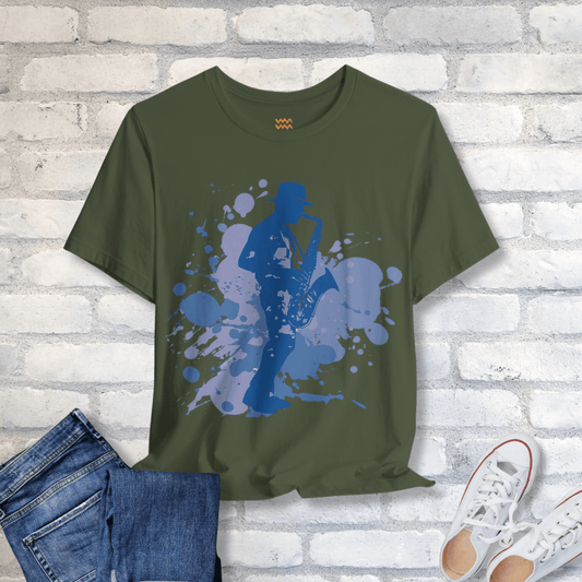 Saxophone Blues T-Shirt - Tempo Tribe