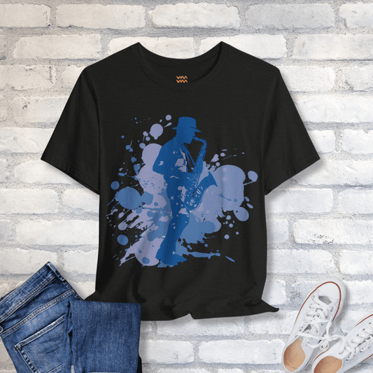 Saxophone Blues T-Shirt - Tempo Tribe