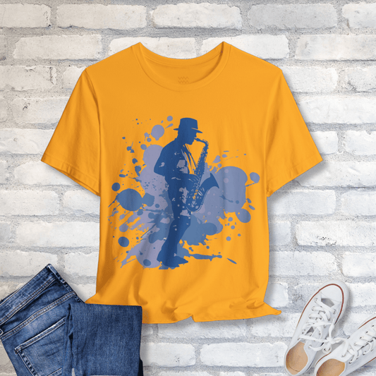 Saxophone Blues T-Shirt - Tempo Tribe