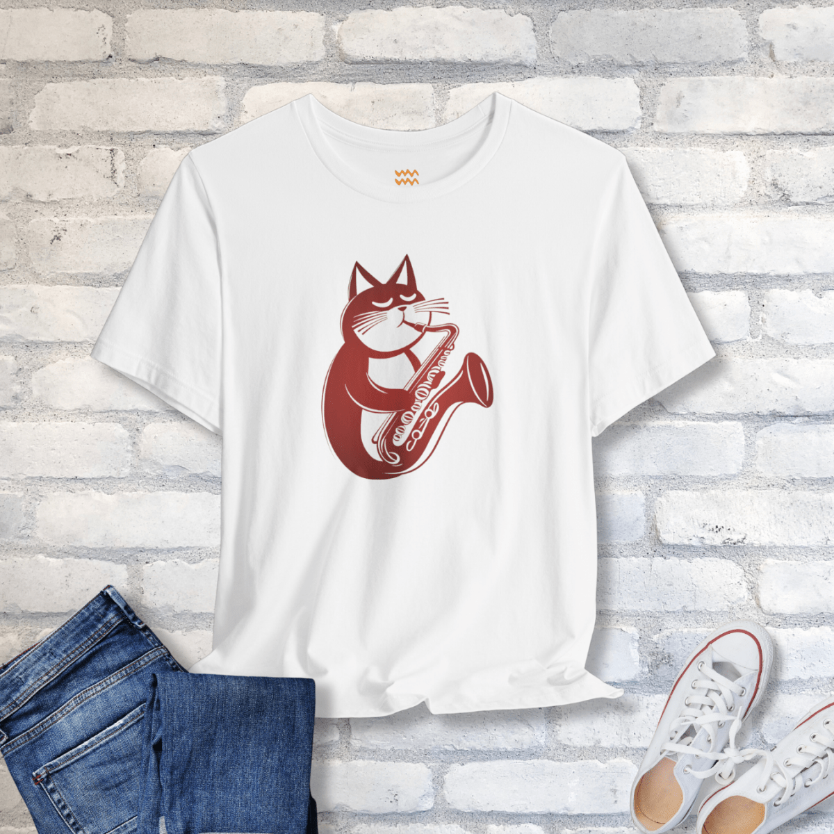 Saxy Cat T-Shirt - Tempo Tribe