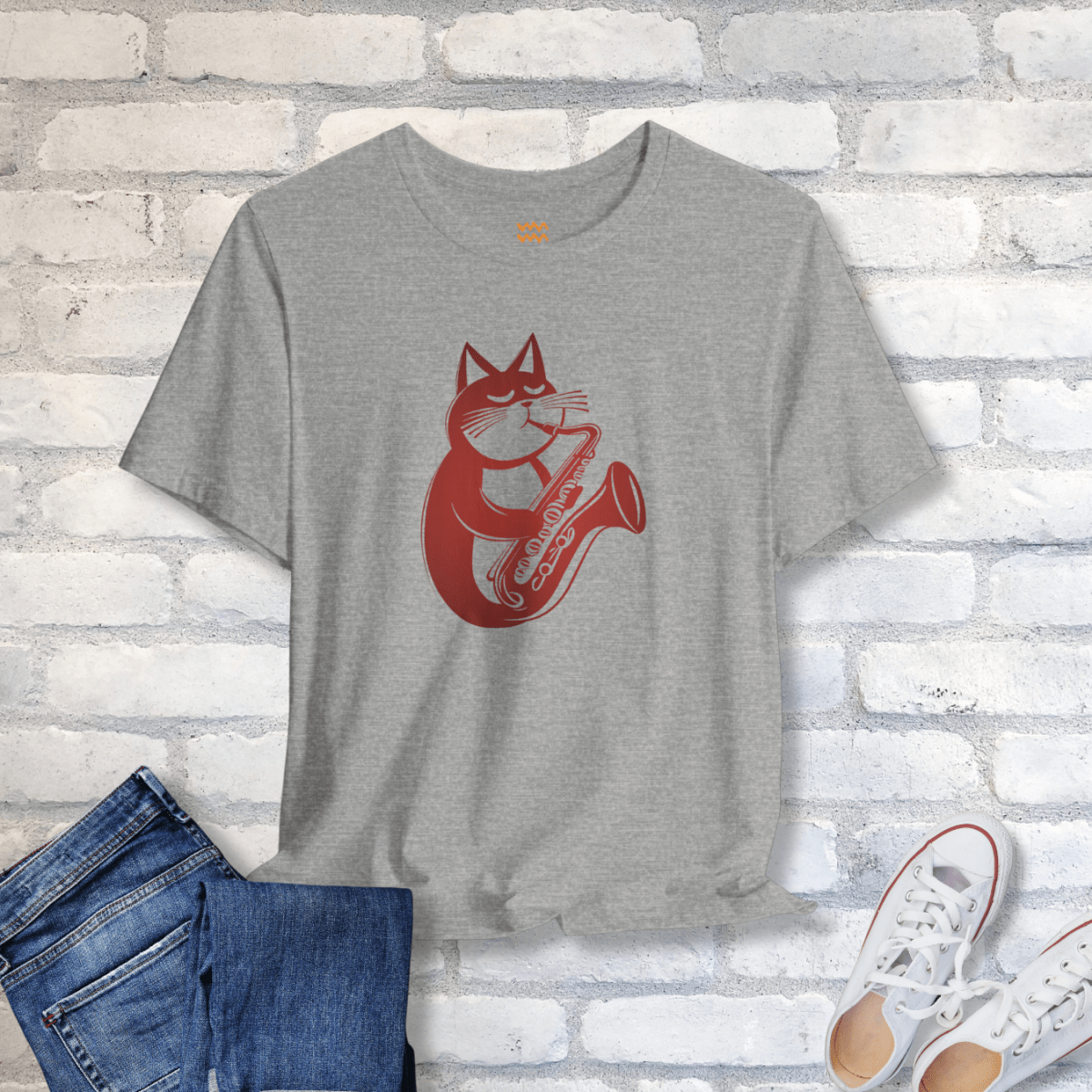 Saxy Cat T-Shirt - Tempo Tribe