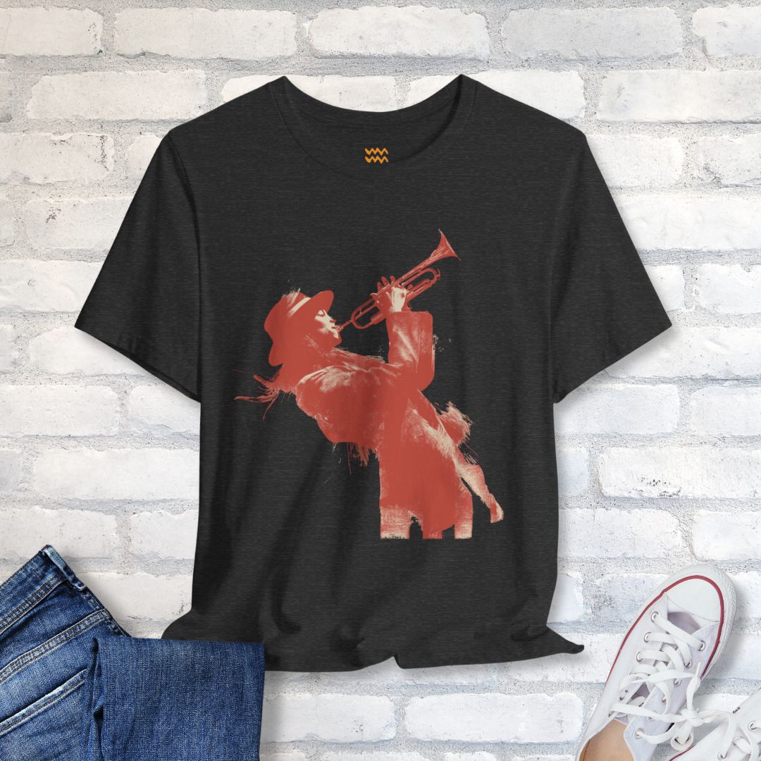Trumpet Noir T-Shirt - Tempo Tribe