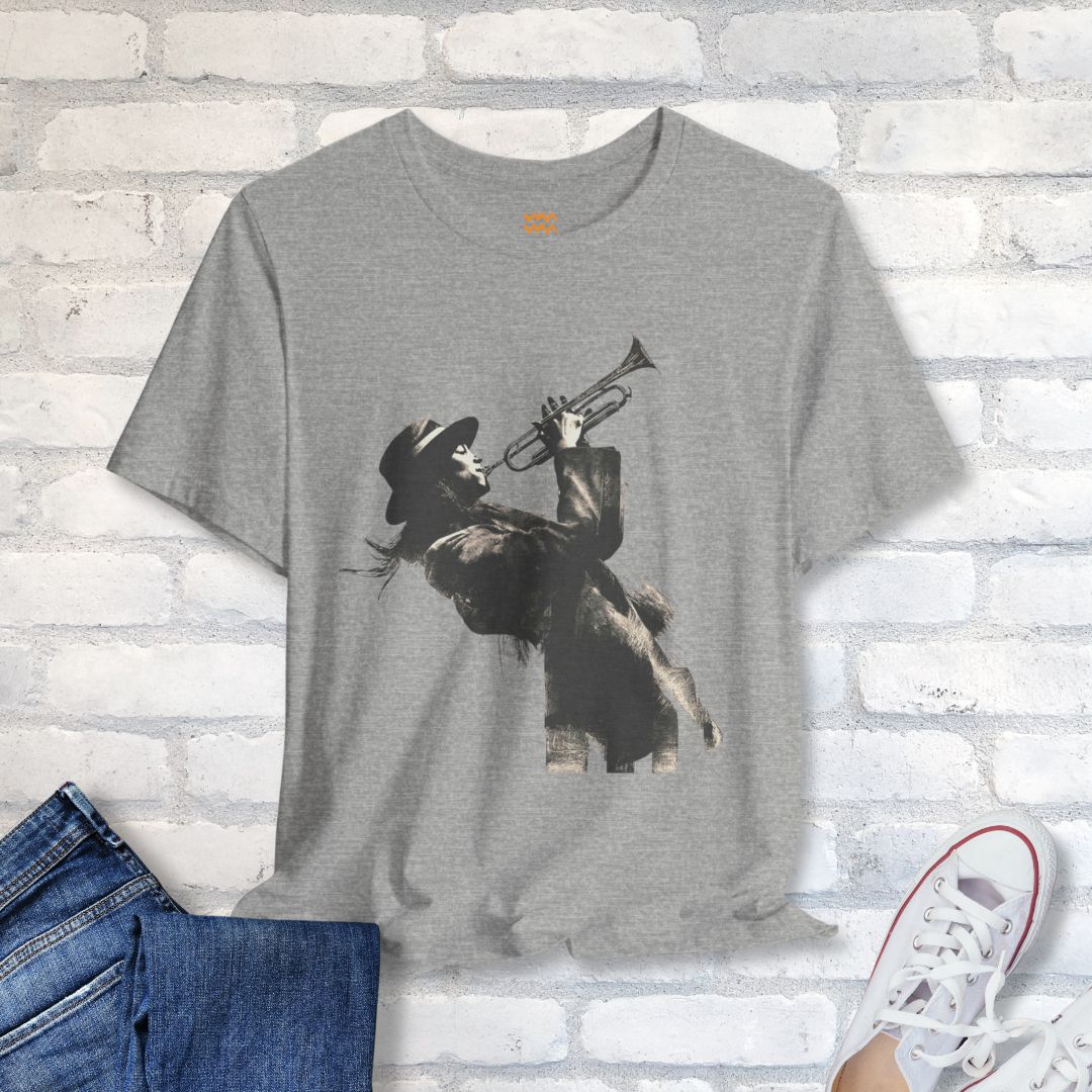 Trumpet Noir T-Shirt - Tempo Tribe