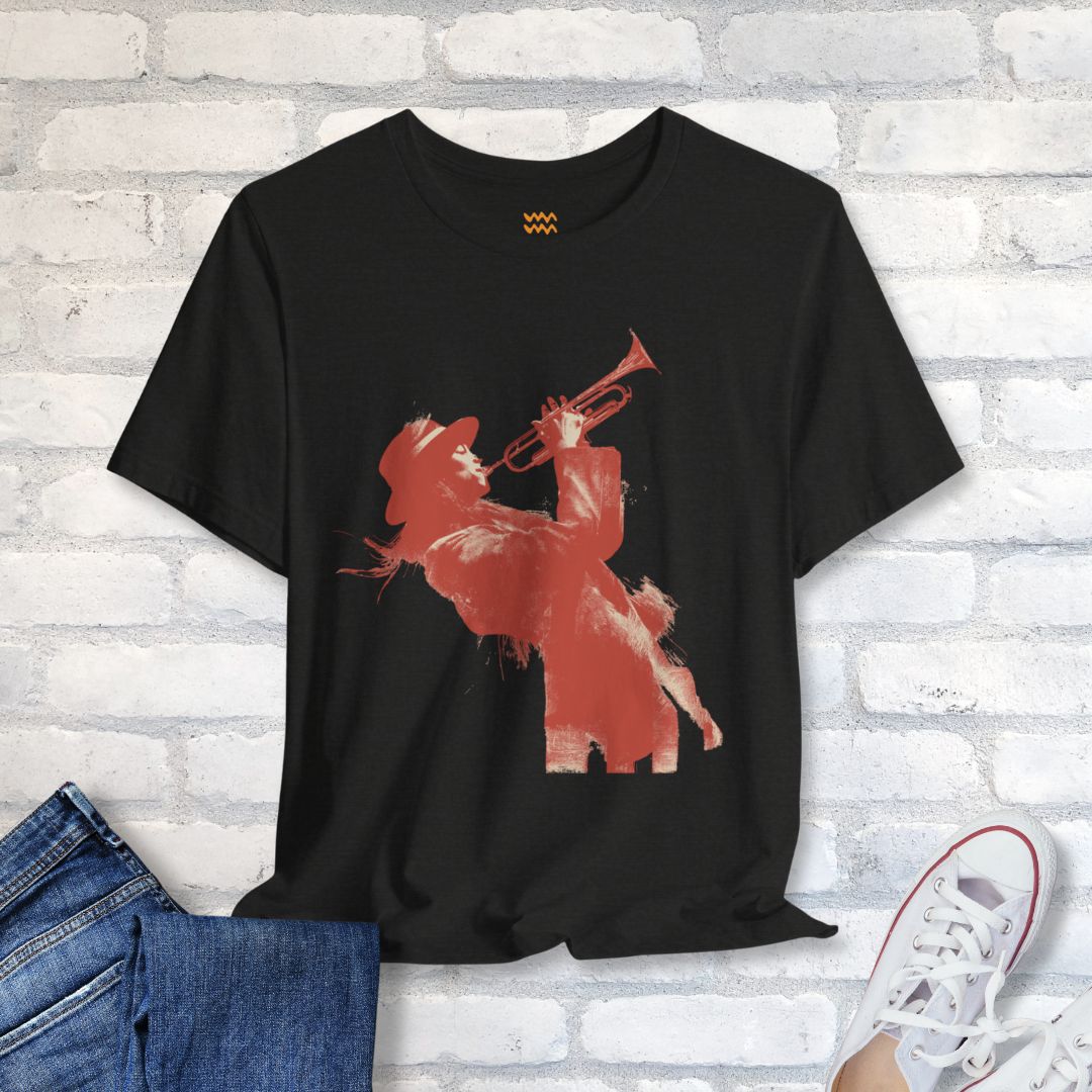 Trumpet Noir T-Shirt - Tempo Tribe