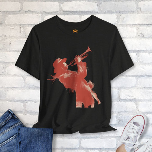 Trumpet Noir T-Shirt - Tempo Tribe