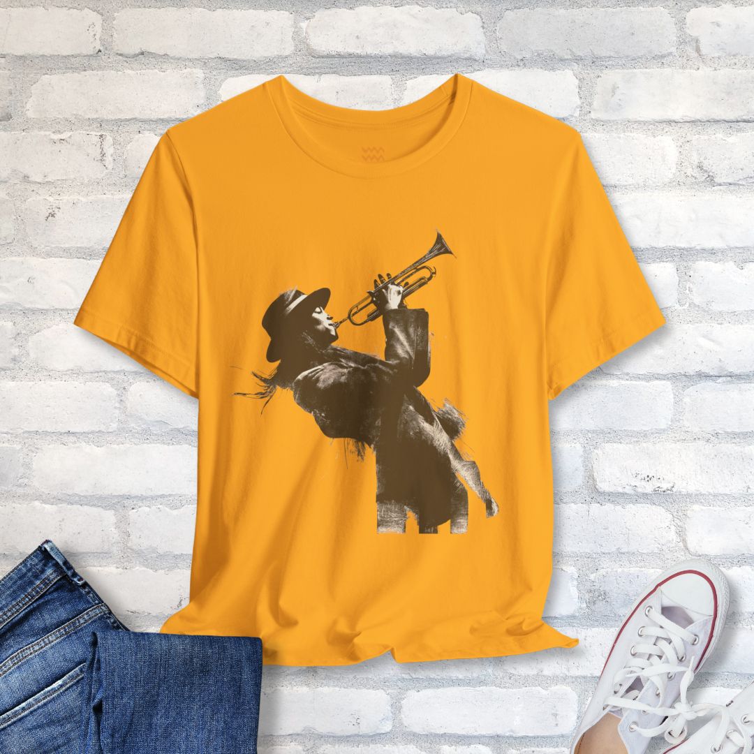 Trumpet Noir T-Shirt - Tempo Tribe