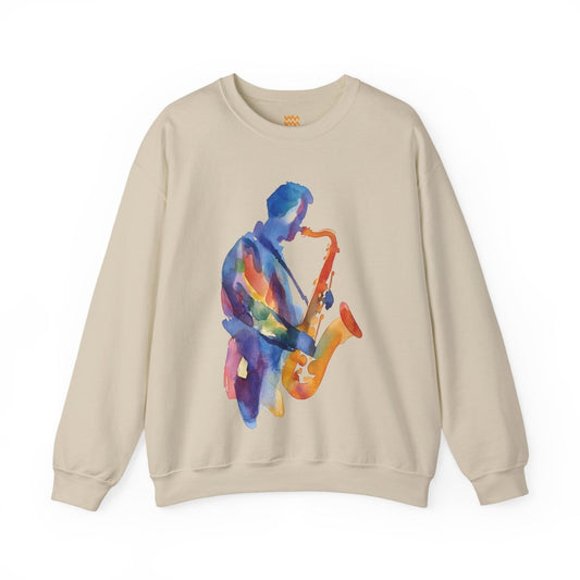 Watercolor Jazz Sweatshirt - Tempo Tribe