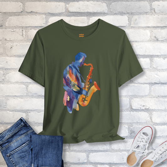 Watercolor Jazz T-Shirt - Tempo Tribe