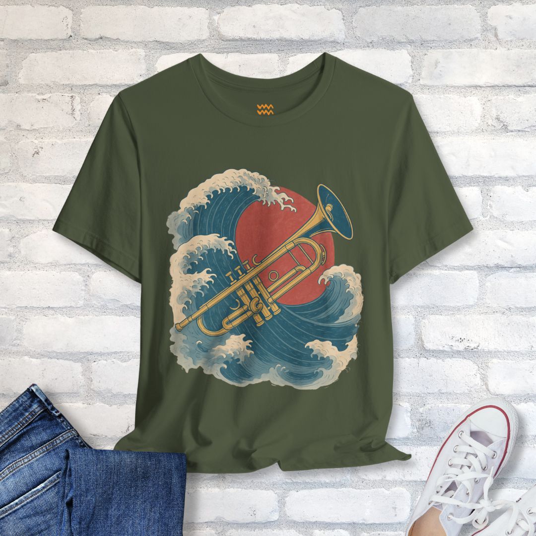 Wave Brass T-Shirt - Tempo Tribe
